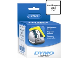 Dymo LW Multi-Purpose Labels, Square 1" x 1" (750 Labels Per Roll, 1 Roll Per Box) - 30332