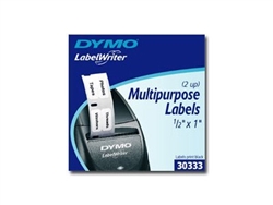Dymo LW Multi-Purpose Labels 1/2" x 1" (1,000 labels per roll, 1 roll per package) - 30333