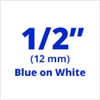 Dymo D1 Standard Labels Blue on White 1/2" x 23' (12mm x 7m) - 45014 / S0720540