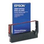 Epson ERC23BR ( ERC-23BR ) OEM Black/Red Printer Ribbon for the Epson ERC 23 Dot Matrix POS Printers