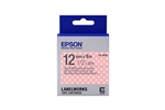 Epson LabelWorks LK 1/2" (12mm) x 30' (9m) Grey and Pink Polka Dot Tape LK-4EAY