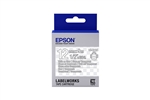 Epson LabelWorks LK 1/2" (12mm) x 30' (9m) White on Clear Standard Tape - LK-4TWN