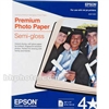 Epson Premium Semi-Gloss Photo Paper for Inkjet 8.5" x 11" (Letter) - 20 Sheets - S041331