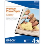 Epson Premium Glossy Photo Paper for Inkjet 8" x 10" Borderless - 20 Sheets - S041465 