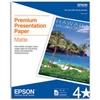 Epson Premium Presentation Paper Matte 8" x 10" - 50 Sheets - S041467