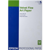Epson Velvet Fine Art Paper for Inkjet 13" x 19" (Super-B) - 20 Sheets - S041637