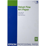 Epson Velvet Fine Art Paper for Inkjet 13" x 19" (Super-B) - 20 Sheets - S041637