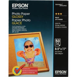 Epson Glossy Photo Paper 8.5" x 11" - 50 Sheets - S041649