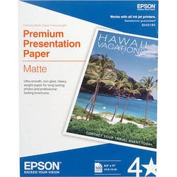 Epson Premium Presentation Paper Matte 8.5" x 11" - 100 Sheets - S042180