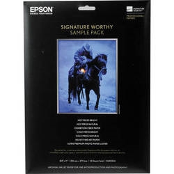 Epson Signature Worthy Sample Pack 8.5" x 11" - 14 Sheets - S045234