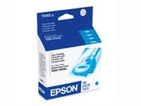 Epson 48 ( T048220 ) OEM Cyan InkJet Cartridge for the Epson Stylus Photo R200 / R220 / R300 / R320 / R340 / RX500 / RX600 / RX620 InkJet Printers<br>Yield 430 Pages