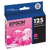 Epson 125 ( T125320 ) OEM Magenta Inkjet Cartridge for the Epson Stylus NX125 / NX127 / NX420 / NX625, WorkForce 320 / 323 / 325 / 520 InkJet Printers 