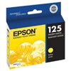 Epson 125 ( T125420 ) OEM Yellow Inkjet Cartridge for the Epson Stylus NX125 / NX127 / NX420 / NX625, WorkForce 320 / 323 / 325 / 520 InkJet Printers 