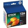 Epson 126 ( T126520 ) OEM Colour High Yield Inkjet Cartridges (Value Pack) for the Epson WorkForce 520 / 60 / 630 / 633 / 635 / 840 InkJet Printers