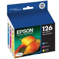 Epson 126 ( T126520 ) OEM Colour High Yield Inkjet Cartridges (Value Pack) for the Epson WorkForce 520 / 60 / 630 / 633 / 635 / 840 InkJet Printers