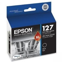 Epson 127 ( T127120 ) OEM Black Extra High Yield Ink Cartridges for the Epson Stylus NX625 , WorkForce 520 / 60 / 630 / 633 / 635 / 840 InkJet Printers