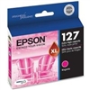 Epson 127 ( T127320 ) OEM Magenta Extra High Yield Ink Cartridges for the Epson Stylus NX625 , WorkForce 520 / 60 / 630 / 633 / 635 / 840 InkJet Printers