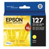 Epson 127 ( T127420 ) OEM Yellow Extra High Yield Ink Cartridges for the Epson Stylus NX625 , WorkForce 520 / 60 / 630 / 633 / 635 / 840 InkJet Printers