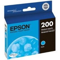 Epson 200 ( T200220 ) OEM Cyan Inkjet Cartridge for the Epson Expression Home XP-200 / XP-400 InkJet Printers
