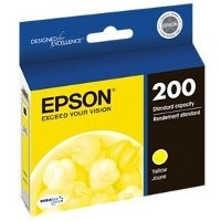Epson 200 ( T200420 ) OEM Yellow Inkjet Cartridge for the Epson Expression Home XP-200 / XP-400 InkJet Printers<br>Yield: 165 Pages