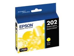 Epson 202 ( T202420 ) OEM Yellow Inkjet Cartridge for the XP-5100 / WF-2860 Printers