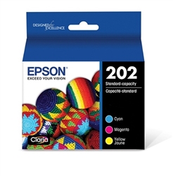 Epson 202 ( T202520 ) OEM Colour Inkjet Cartridges (Value Pack) for the XP-5100 / WF-2860 Printers