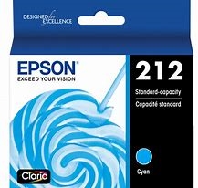 Epson 212 ( T212220 ) OEM Cyan Ink Cartridge for the Expression Home XP-4100/4105 / WorkForce WF-2830/2850
