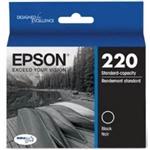 Epson 220 ( T220120 ) OEM Black Inkjet Cartridge for the WorkForce WF-2630 / 2650 / 2660 Printers