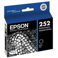 Epson 252 ( T252120 ) OEM Black Inkjet Cartridge for the Epson WorkForce WF-3620 / WF-3640 / WF-7110 / WF-7610 / WF-7620 InkJet Printers