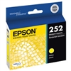 Epson 252 ( T252420 ) OEM Yellow Inkjet Cartridge for the Epson WorkForce WF-3620 / WF-3640 / WF-7110 / WF-7610 / WF-7620 InkJet Printers