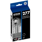 Epson 277 ( T277120 ) OEM Black Inkjet Cartridge for the Epson Expression Photo XP-850 Small-in-One InkJet Printers <br>Yield: 240 Pages