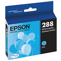 Epson 288 ( T288220 ) OEM Cyan Inkjet Cartridge for the Epson Expression Home XP-330 / XP-430 / XP-434 Small-in-One inkjet printers