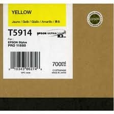 Epson T5914 ( T591400 ) OEM Yellow Inkjet Cartridge for the Stylus Pro 11880 <br>Yield: 700ml