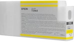 Epson T5964 ( T596400 ) OEM Yellow Inkjet Cartridge for the Epson Stylus Pro 7900 InkJet Printers<br>Yield: 350 ml