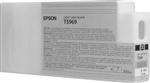 Epson T5969 ( T596900 ) OEM Light Light Black Inkjet Cartridge for the Epson Stylus Pro 7900 InkJet Printers<br>Yield: 350 ml