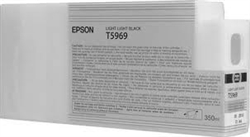 Epson T5969 ( T596900 ) OEM Light Light Black Inkjet Cartridge for the Epson Stylus Pro 7900 InkJet Printers<br>Yield: 350 ml
