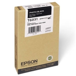Epson T6031 ( T603100 ) OEM Photo Black Inkjet Cartridge for the Epson Stylus Pro 7800 / 7880 / 9800 / 9880 inkjet printers