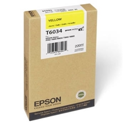 Epson T6034 ( T603400 ) OEM Yellow Inkjet Cartridge for the Epson Stylus Pro 7800 / 7880 / 9800 / 9880 inkjet printers