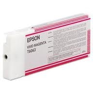 Epson T6063 ( T606300 ) OEM Vivid Magenta Inkjet Cartridge for the Epson Stylus Pro 4800 inkjet printers (220 ml of ink)
