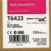 Epson T6423 ( T642300 ) OEM Vivid Magenta Inkjet Cartridge for the Epson Stylus Pro 7900/9900 Printers<br>Yield: 150 ml