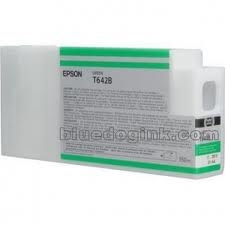 Epson T642B ( T642B00 ) OEM Green Inkjet Cartridge for the Epson Stylus Pro 7900/9900 Printers<br>Yield: 150 ml