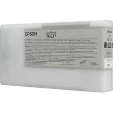 Epson T6537 ( T653700 ) OEM Light Black Inkjet Cartridge for the Epson Stylus Pro 4900 inkjet printers (200 ml of ink)