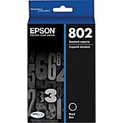 Epson 802 ( T802120 ) OEM Black Inkjet Cartridge for the Epson WorkForce Pro WF-4720/4730/4740