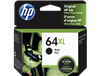 HP 64 XL ( N9J91A ) OEM Black High Yield Ink Jet Cartridge