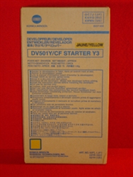 Konica Minolta DV-501Y ( DV501Y ) ( 8937-858 ) ( 8937858 ) OEM Yellow Developer