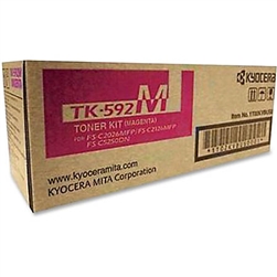 Kyocera Mita TK-592M ( TK592M ) ( 1T02KVBUS0 ) OEM Magenta Laser Toner Cartridge