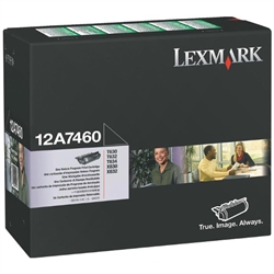 Lexmark 12A7460 OEM "Return Program" Black Laser Toner Cartridge