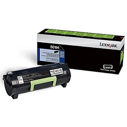 Lexmark 501H ( 50F1H00 ) OEM "Return Program" Black High Yield Laser Toner Cartridge