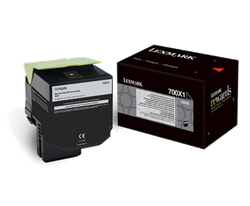 Lexmark 700X1 ( 70C0X10 ) OEM Black Extra High Yield Laser Toner Cartridge