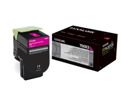 Lexmark 700X3 ( 70C0X30 ) OEM Magenta Extra High Yield Laser Toner Cartridge